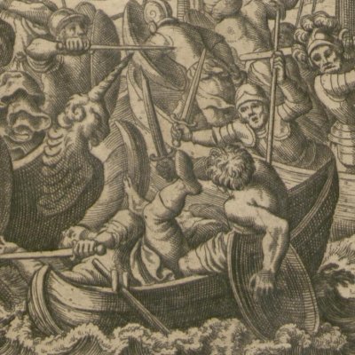 L’enlèvement d’Hélène (Gottfried, Hist. Chronica, 1674) - Merian