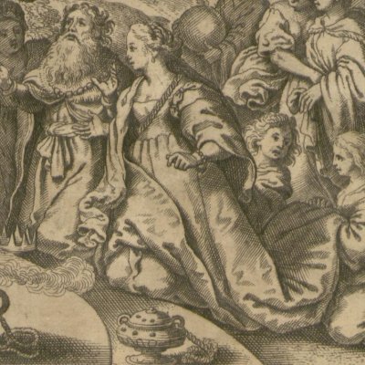Salomon idolâtre (Gottfried, Hist. Chronica, 1674) - Merian