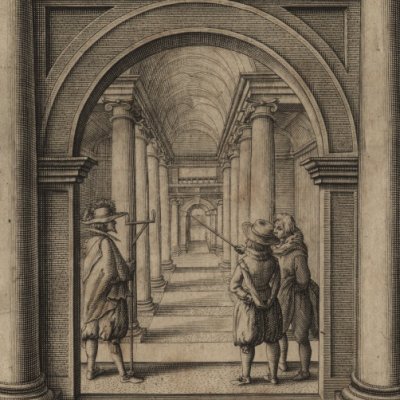 Frontispice (Hondius, Perspective, 1647)