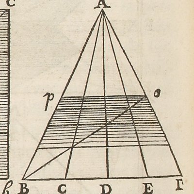Inscription du triangle perspectif dans le plan géométral (Lamy, Perspective, 1701)