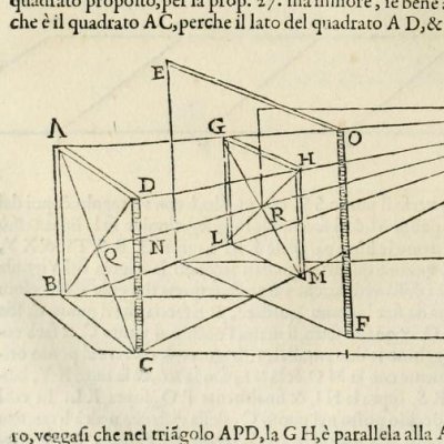 Réduction en perspective (Vignola, 1583)
