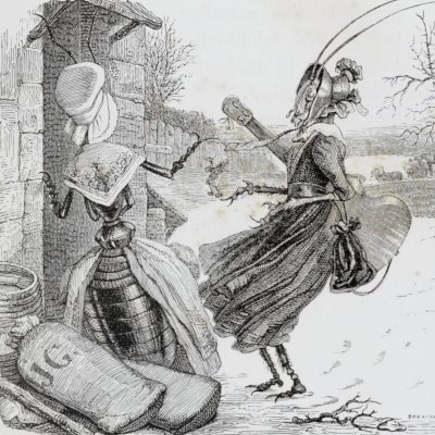 La cigale et la fourmi (Furne 1847) - Brévière and Hébert after Grandville