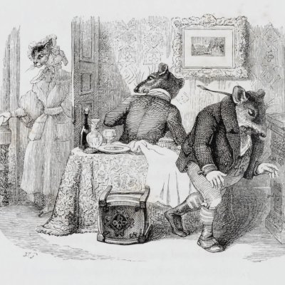 Le rat de ville et le rat des champs (Furne 1847) - Grandville