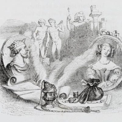 Simonide préservé par les dieux (Furne 1847) - Grandville