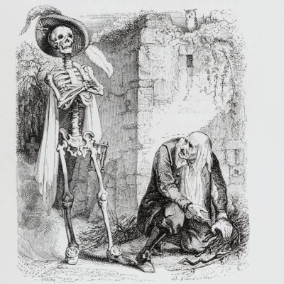 Death and the woodcutter (Furne 1847) - Godard after Grandville