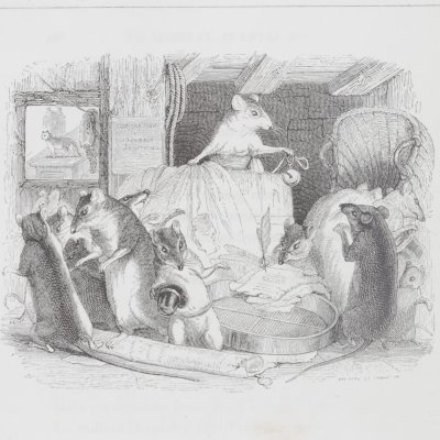 Conseil tenu par les rats (Furne 1847) - Brévière et Hébert d'après Grandville
