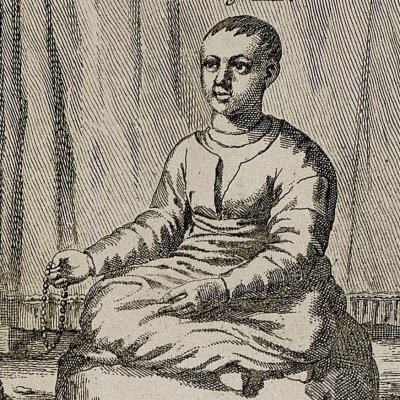 Portrait du grand Lama (Kircher, Chine illustrée, 1670)