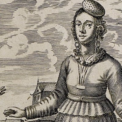 Femmes du royaume de Còin (Kircher, Chine illustrée, 1670)