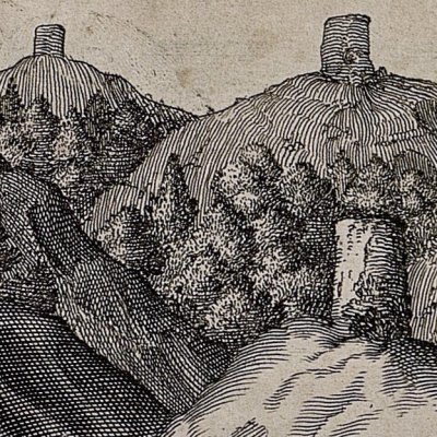 Sept monts figurant la Grande Ourse (Kircher, Chine illustrée, 1670)
