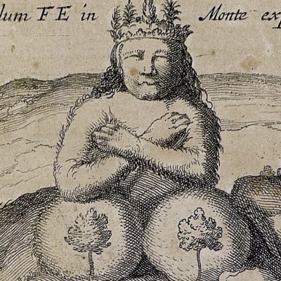 Montagne en forme de l’idole Fe (Kircher, Chine illustrée, 1670)