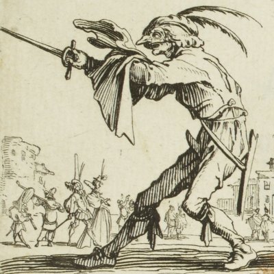 Scaramouche et Fricasso (Balli di Sfessania) - Jacques Callot