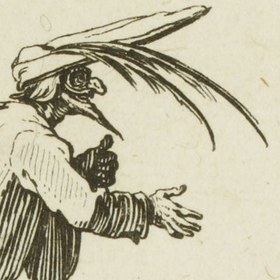 Scapin et le capitaine Zerbin (Balli di Sfessania) - Jacques Callot