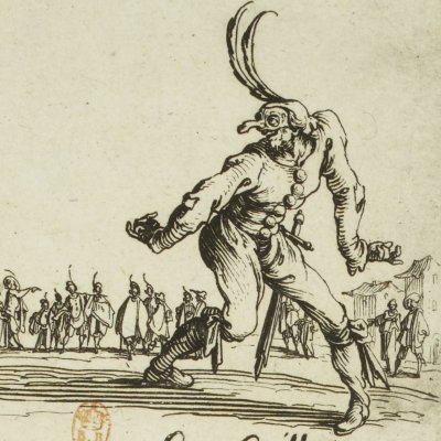 Les capitaines Bonbardon et Grillo (Balli di Sfessania) - Jacques Callot
