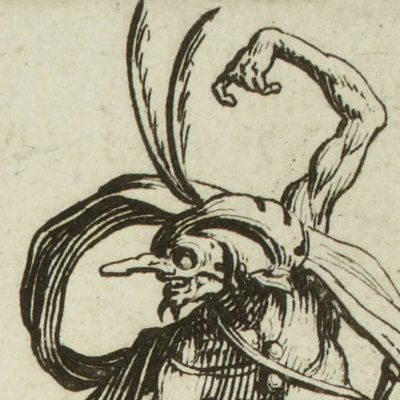 Les capitaines Esgangarato et Cododrille (Balli di Sfessania) - Jacques Callot