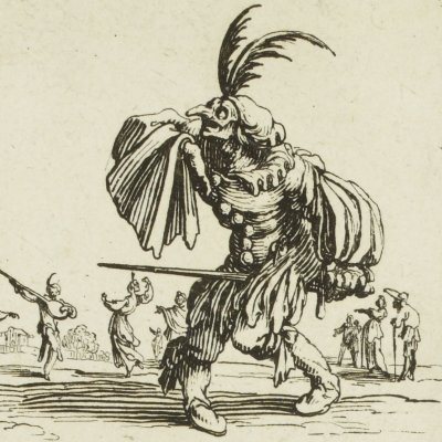 Les capitaines Mala Gamba et Bellavita (Balli di Sfessania) - Jacques Callot