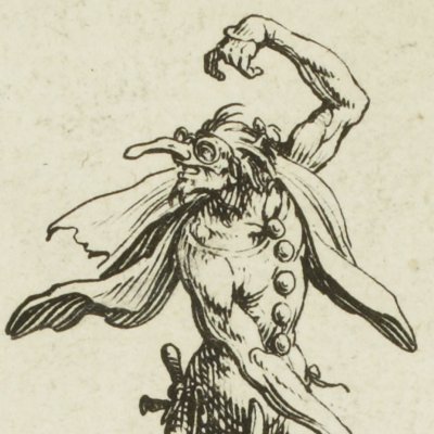 Pasquariello Truonno et Meo Squaquara (Balli di Sfessania) - Jacques Callot