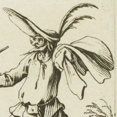 Taglia Cantoni et Fracasse  (Balli di Sfessania) - Jacques Callot