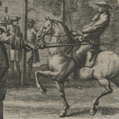 Le dresseur de chevaux au manège (Abbildung der gemein-nützlichen…) - Luyken