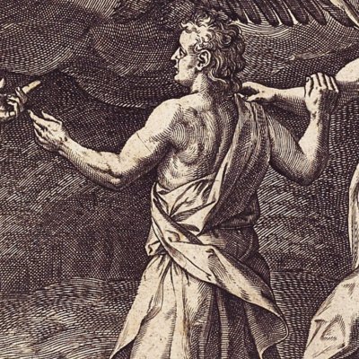 Hercule entre le vice et la vertu - Johannes Wierix > Crispin van den Broeck