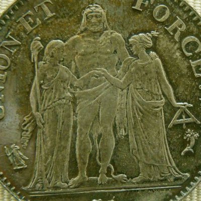 5 francs de l’an IV (monnaie au type Hercule) - Augustin Dupré