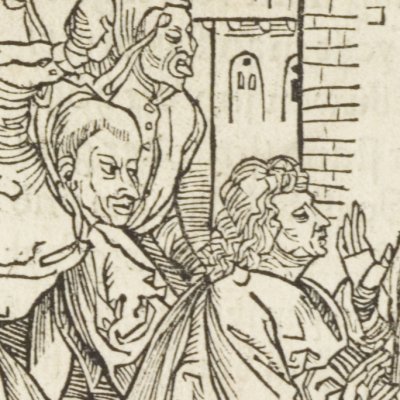 De faire obstacle au bien (Brant, Das Narrenschiff, Bâle, 1494, F143v)