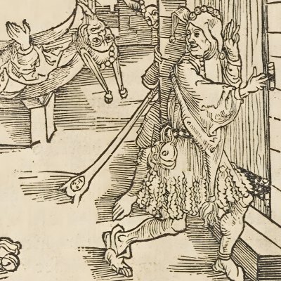Des brandons de discorde (Brant, Das Narrenschiff, Bâle, 1494, F11v)