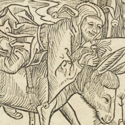 Des fous imprévoyants (Brant, Das Narrenschiff, Bâle, 1494, F16v)