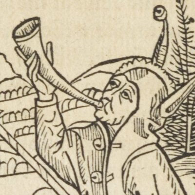 De servir deux maîtres (Brant, Das Narrenschiff, Bâle, 1494, F24v)