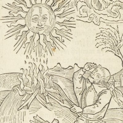 De murmurer contre Dieu (Brant, Das Narrenschiff, Bâle, 1494, F36v)