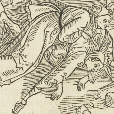 De s’instruire des folies d’autrui (Brant, Das Narrenschiff, Bâle, 1494, F50v)