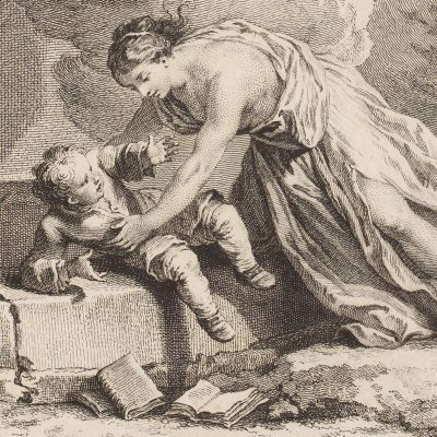 La Fortune & le jeune enfant (La Fontaine, Desaint et Saillant, 1755) - Oudry