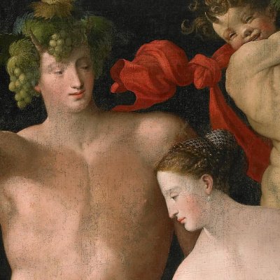 Bacchus, Vénus et Cupidon - Rosso Fiorentino