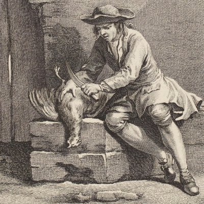 La poule aux œufs d’or (La Fontaine, Desaint et Saillant, 1755) - Oudry
