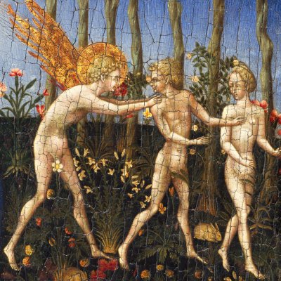 La Création du monde. Adam & Eve chassés du Paradis - Giovanni di Paolo