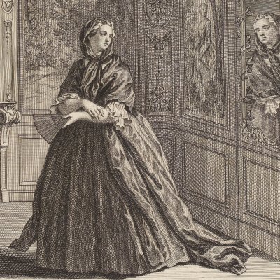 La jeune veuve (La Fontaine, Desaint et Saillant, 1755) - Oudry