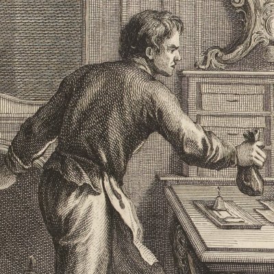 Le savetier et le financier (La Fontaine, Desaint et Saillant, 1755) - Oudry