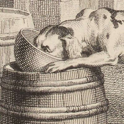 L’éducation (La Fontaine, Desaint et Saillant, 1755) - Oudry