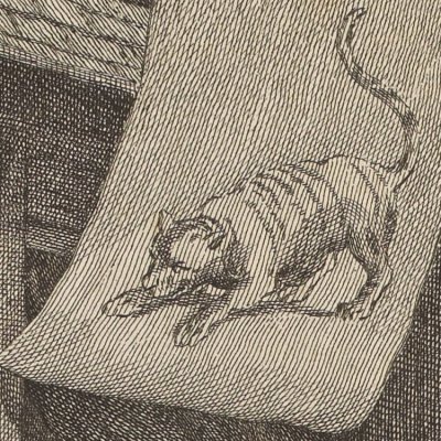 The Monkey and the Leopard (La Fontaine, Desaint et Saillant, 1755) - Oudry