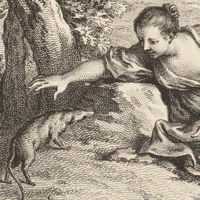 La souris métamorphosée en fille (La Fontaine, Desaint & Saillant, 1755) - Oudry