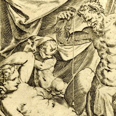 Le satyre maçon (Lascivie) - Carrache
