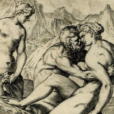 Loth et ses filles (Lascivie) - Carrache