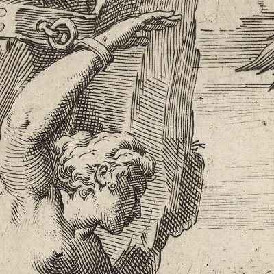 Andromède enchaînée (Lascivie) - Carrache