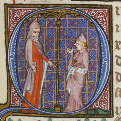 Sénèque et Novatus (Ouvrages & extraits de Sénèque, Ms Paulmy, Ars. 1085)
