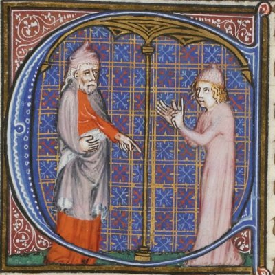 Sénèque & un disciple ? (Ouvrages & extraits de Sénèque, Ms Paulmy, Ars. 1085)
