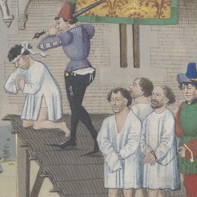 Constantin de Bretagne tué par un Picte (David Aubert, Croniques abregies…)