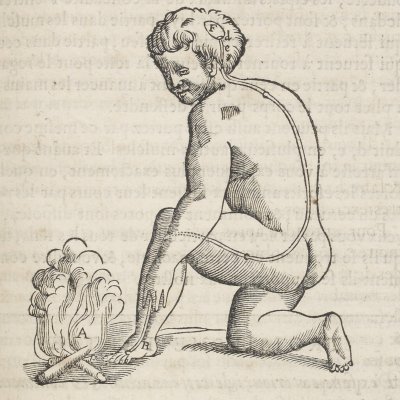Communication de la chaleur du feu (Descartes, De l’Homme, 1664)