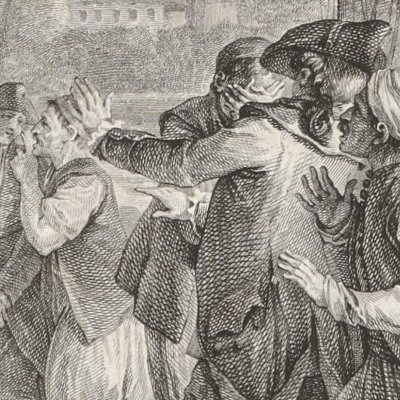 Candide retrouve Cunégonde & la vieille (Voltaire, Kehl t44, 1785)