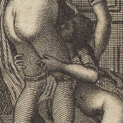 Juliette entre Delcour qui la fouette & une tribade (Juliette, II, fig. 15)