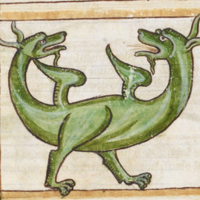 L’amphisbène (Bestiaire Harley 3244)