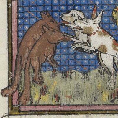 Combat des loups & des chiens en la bergerie (Isopet FR15213) - R. de Montbaston